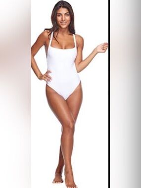 NWT. Body Glove Electra White One-Piece Womens Swimsuit - Small
